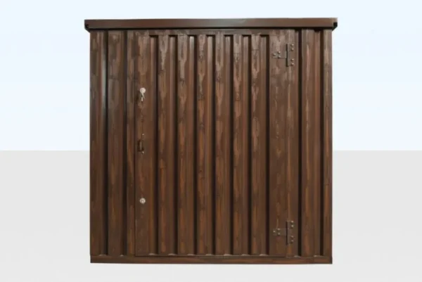Wood-Effect Flat Packed Storage Container 2M X 2.1M