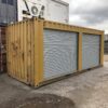 Yellow 20ft Used Container – Dual Side Roll-Up Doors