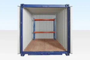 Adjustable, Heavy Duty Two Tier Racking For Rear Of Container